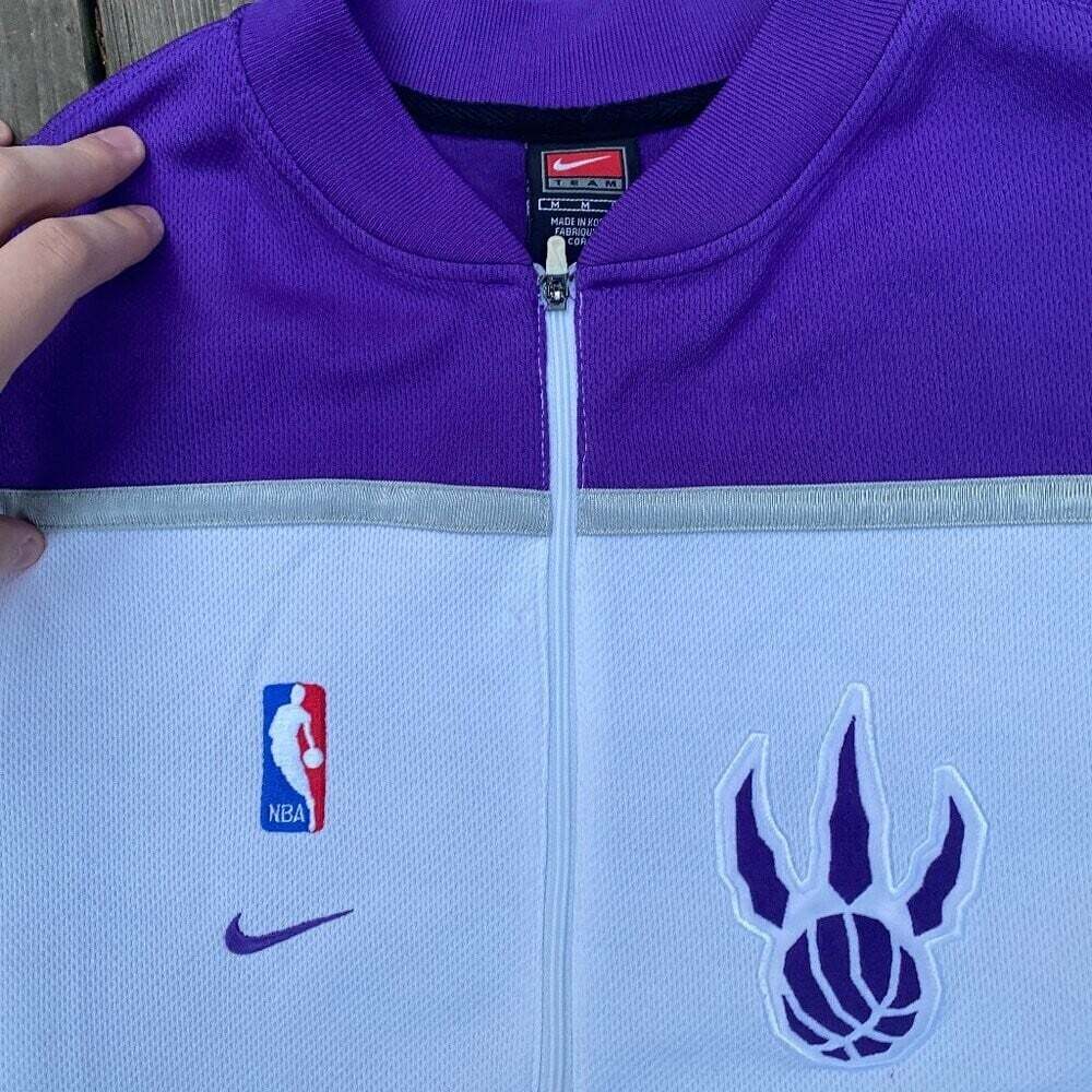 Vintage 1999 Nike Toronto Raptors Team NBA Basketball Warmup Jersey Medium